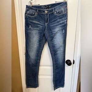 Ariya 11 / 12 w16 Blue decorative pockets stretch Jeans